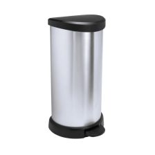Curver fémhatású pedálos szemetes belső kosárral 40L