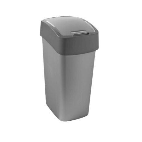 Curver Pacific Flip Bin billenőfedeles szelektív hulladékgyűjtő szemetes Szürke 45L