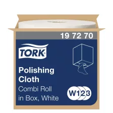   Tork polírozó kendő 25cm átm. - 1 rétegű, hófehér, 171m