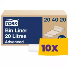   Tork hulladékgyűjtő zsák 20L - 100db/tek (Karton - 10 tek)