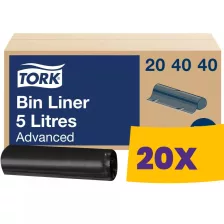 Tork hulladékgyűjtő zsák 5L - 50db/tek (Karton - 20 tek)