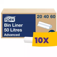   Tork hulladékgyűjtő zsák 50L - 25db/tek (Karton - 10 tek)
