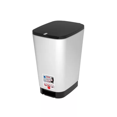 Curver Chic Bin fémhatású pedálos szemetes 25L