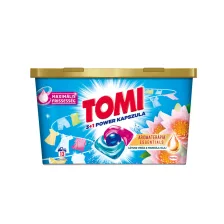   Tomi 3+1 Power mosókapszula Aromaterápia Lótusz fehér ruhákhoz 13db