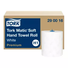   Tork Matic® Soft tekercses kéztörlő - 2 rétegű, hófehér, 100m (Karton - 6 tek)