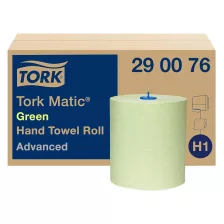   Tork Matic® tekercses kéztörlő - 2 rétegű, zöld, 150m (Karton - 6 tek)