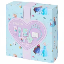   Disney Frozen ajándékcsomag habfürdő + testápoló + fürdőbomba + csillogó fürdősó
