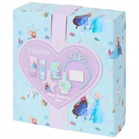 Disney Frozen ajándékcsomag habfürdő + testápoló + fürdőbomba + csillogó fürdősó