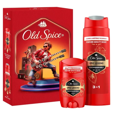 Old Spice Epic Legend Ajándékcsomag - Tusfürdő + Deo Stift