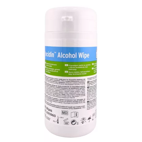 Ecolab Incidin Alcohol Wipe felületfertőtlenítő kendő 90db