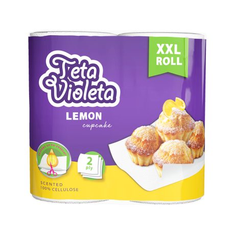 Violeta MAXI citrom illatú háztartási papírtörlő - 2 rétegű 2 tekercses