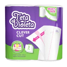   Violeta Piknik Clever Cut háztartási papírtörlő - 3 rétegű, 2 tekercs