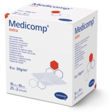   Hartmann Medicomp Extra steril sebfedő 6 rétegű 10x10cm 25x2db