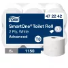 Tork SmartOne® belsőmagos toalettpapír 20cm átm. - 2 rétegű, hófehér, 207m (Karton - 6 tekercs)