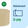Tork OptiServe® Natural belsőmag nélküli Mid-size toalettpapír - 2 rétegű, havanna, 94,3m (Karton - 24 tek)