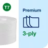 Tork OptiServe® Extra Soft belsőmag nélküli Mid-size toalettpapír - 3 rétegű, hófehér, 63,3m (Karton - 18 tek)