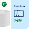 Tork OptiServe® Extra Soft belsőmag nélküli Mid-size toalettpapír - 3 rétegű, hófehér, 63,3m (Karton - 18 tek)