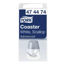   Tork papír poháralátét - 8 rétegű, 9x9cm, hófehér, 250db