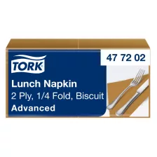   Tork Lunch szalvéta Keksz - 2 rétegű, 33x33cm, 1/4 hajtás, 200 lap