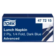   Tork Lunch szalvéta Sötétkék - 2 rétegű, 33x33cm, 1/4 hajtás, 200 lap