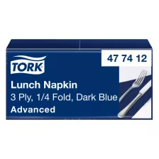   Tork Lunch szalvéta Sötétkék - 3 rétegű, 33x33cm, 1/4 hajtás, 150 lap