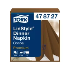   Tork LinStyle® Dinner szalvéta Kakaó - 39x39cm, 1/4 hajtás, 50 lap