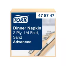   Tork Dinner szalvéta Csontszínű - 2 rétegű, 39x39cm, 1/4 hajtás, 150 lap