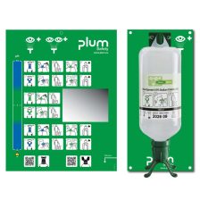   Plum 4802 Nyitott fali szemkimosó állomás - 1x1000ml Duo 0,9% szemkimosó