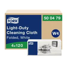   Tork Light-duty tisztítókendő - fehér, 41,5x35,5cm, 120 lap (Karton - 4 csg)
