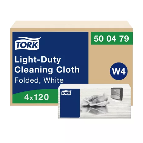 Tork Light-duty tisztítókendő - fehér, 41,5x35,5cm, 120 lap (Karton - 4 csg)