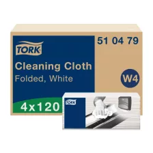   Tork tisztítókendő - hófehér, 41,5x35,5cm, 120 lap (Karton - 4 csg)