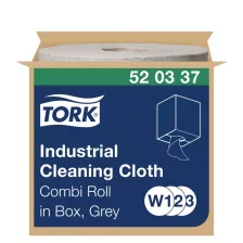   Tork ipari tisztítókendő tekercs 25cm átm. - 1 rétegű, szürke, 148m