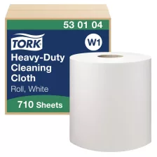   Tork nagy teljesítményű tisztítókendő 38cm átm. - 1 rétegű, hófehér, 270m
