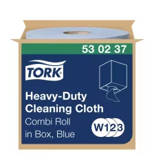   Tork nagy teljesítményű tisztítókendő 25cm átm. - 1 rétegű, kék, 106m
