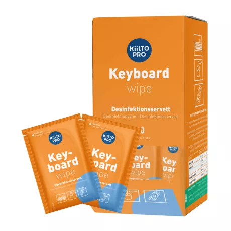 Kiilto Pro Keyboard Wipes billentyűzet fertőtlenítő kendő 80db
