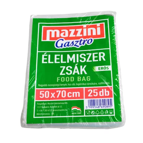 Mazzini Gasztro élelmiszerzsák erős 50x70cm 25db