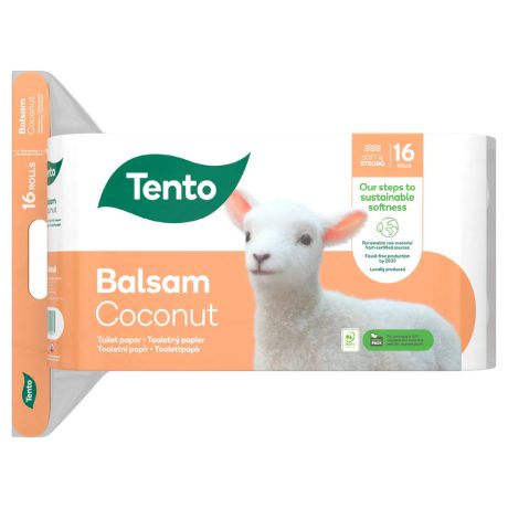 Tento Balsam Coconut WC papír - 3 rétegű, 16 tekercs