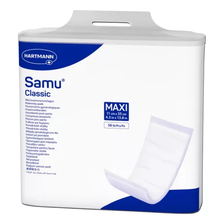 Hartmann Samu Classic Maxi nőgyógyógyászati betét 11x35cm 56db