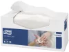 Tork Soft eldobható mosdatókendő - hófehér, 30x32cm, 135 lap (Karton - 8 csomag)