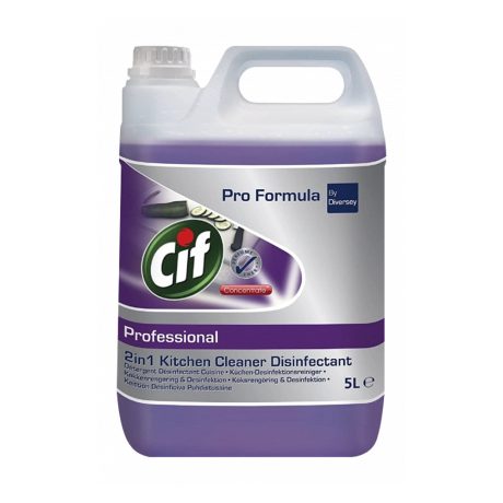 Cif Pro Formula Concentrated Kitchen Cleaner Disinfectant Kombinált hatású általános tisztító-, fertőtlenítőszer, kézi mosogatószer 5L