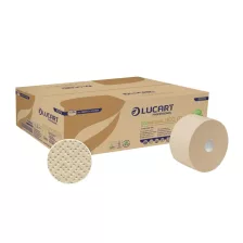   Lucart EcoNatural 900ID WC papír 19cm átm. - 2 rétegű, havanna, 202m (Karton - 12 tek)