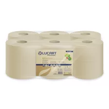   Lucart EcoNatural 19J Plus WC papír 19cm átm. - 2 rétegű, havanna, 160m (Karton - 12 tek)