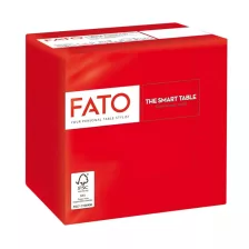   FATO Smart Table koktélszalvéta Piros - 2 rétegű, 24x24cm, 100 lap