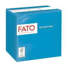   FATO Smart Table koktélszalvéta Türkizkék - 2 rétegű, 24x24cm, 100 lap