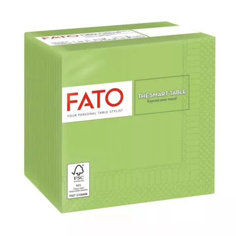 FATO Smart Table koktélszalvéta Almazöld - 2 rétegű, 24x24cm, 100 lap