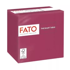  FATO Smart Table koktélszalvéta Bordó - 2 rétegű, 24x24cm, 100 lap