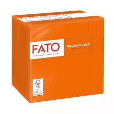  FATO Smart Table koktélszalvéta Narancssárga - 2 rétegű, 24x24cm, 100 lap