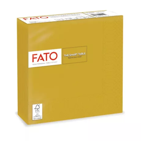 FATO Smart Table szalvéta Arany - 2 rétegű, 33x33cm, 50 lap