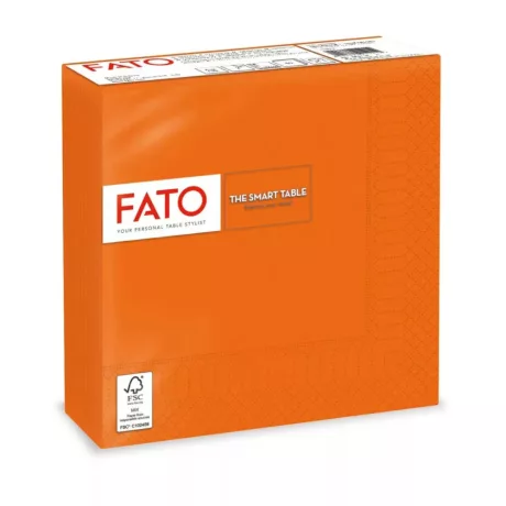 FATO Smart Table szalvéta Narancssárga - 2 rétegű, 33x33cm, 50 lap