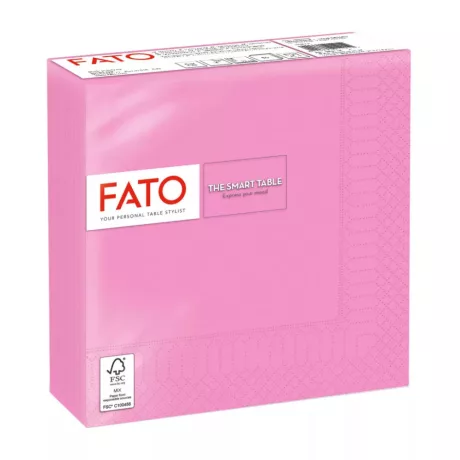 FATO Smart Table szalvéta Rózsaszín - 2 rétegű, 33x33cm, 50 lap